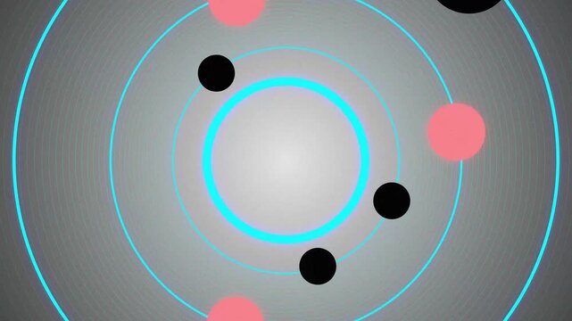 Vector Solar System with Planets Orbiting the Sun