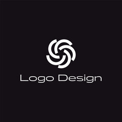 circular logo, circular lines logo, abstract logo, geometric logo, minimal logo