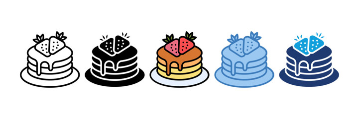 Pancake Stack Icon Element For Design