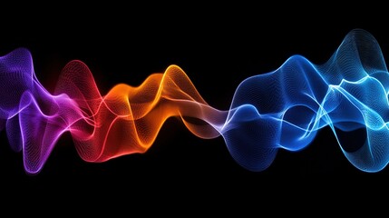 Abstract Colorful Wave Design
