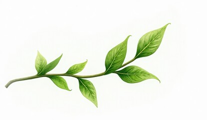Naklejka premium green leaves background