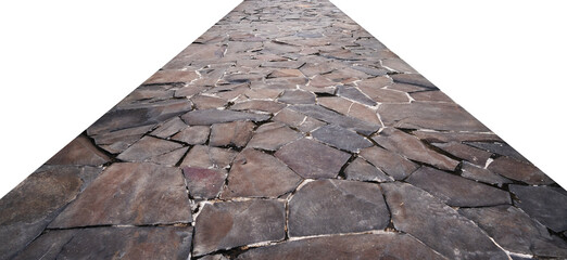 stone path with a transparent edges