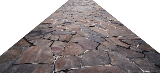 stone path with a transparent edges