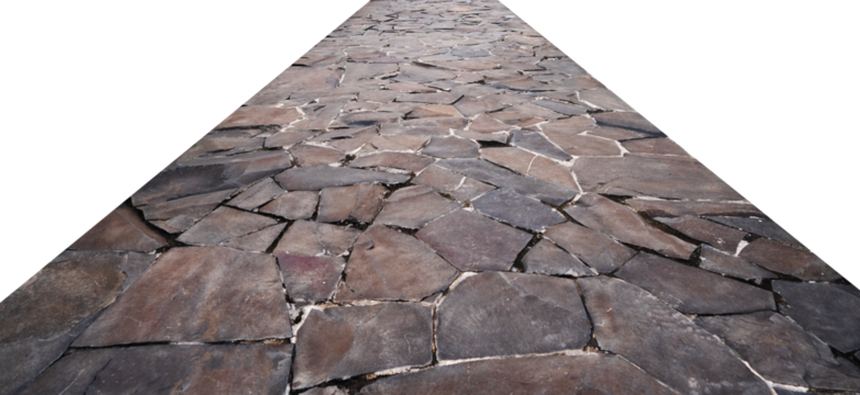 stone path with a transparent edges - Powered by Adobe
