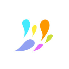 colorful splash elements