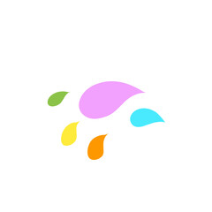 colorful splash elements