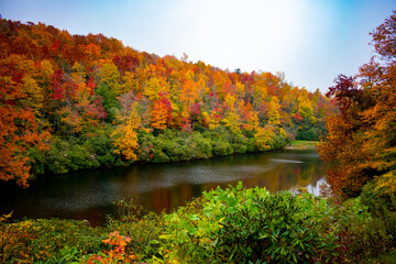 Obraz premium autumn along the Blue Ridge Parkway 