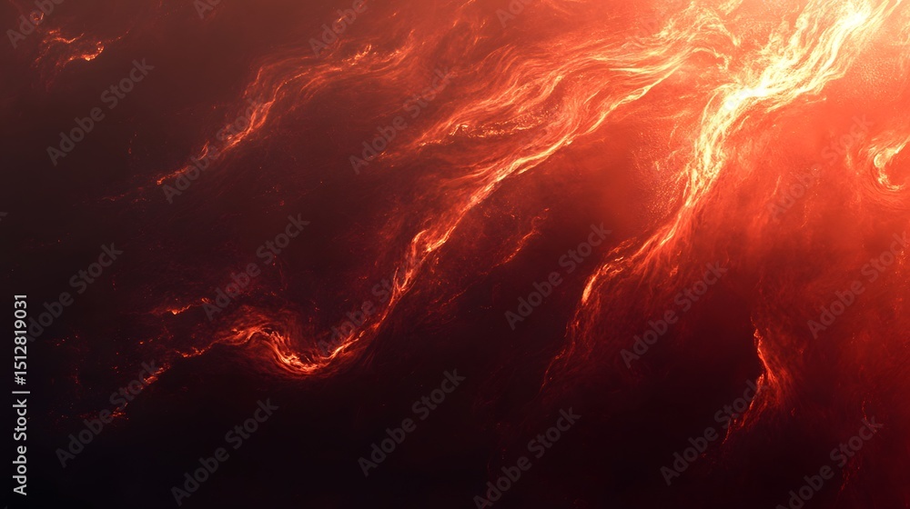 Poster abstract fiery texture with flowing patterns.
