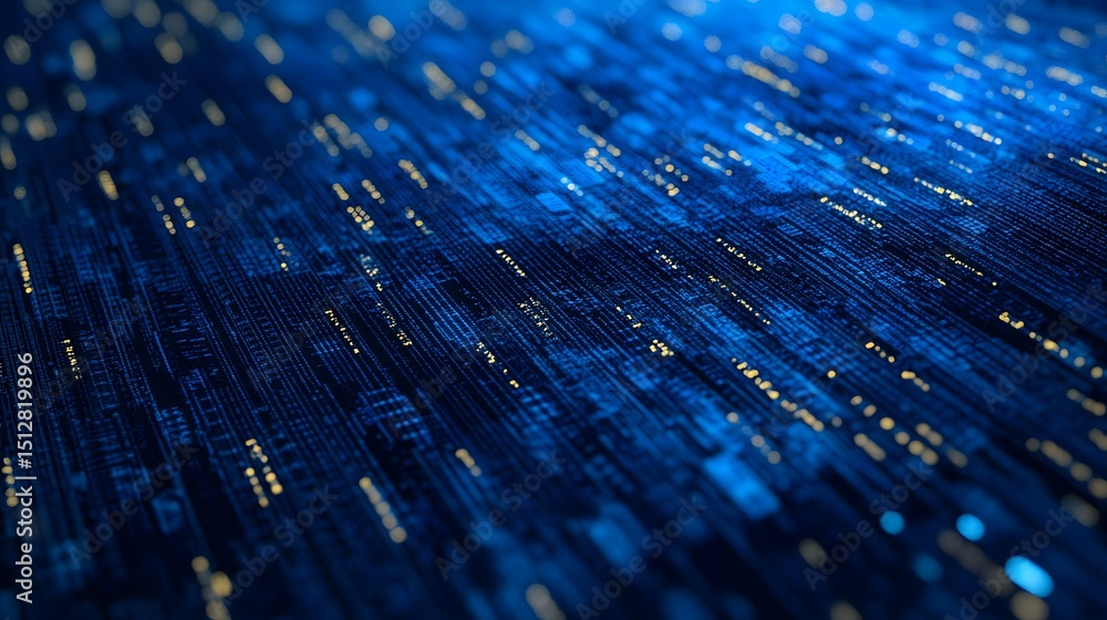 Aufkleber abstract digital data stream background.