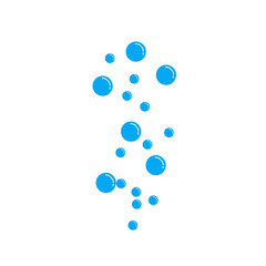 blue water bubble illustration