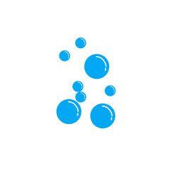 blue water bubble illustration