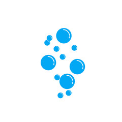blue water bubble illustration