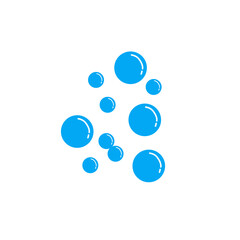 blue water bubble illustration