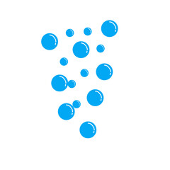 blue water bubble illustration