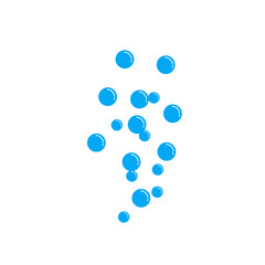 blue water bubble illustration
