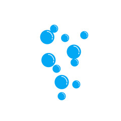 blue water bubble illustration