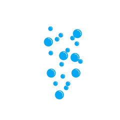 blue water bubble illustration