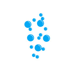 blue water bubble illustration