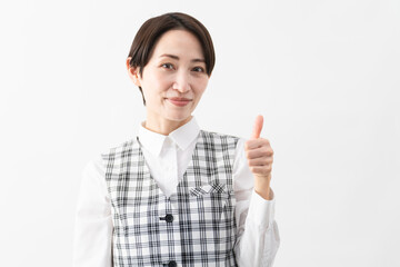 事務制服を着た若い女性 ビジネスイメージ.