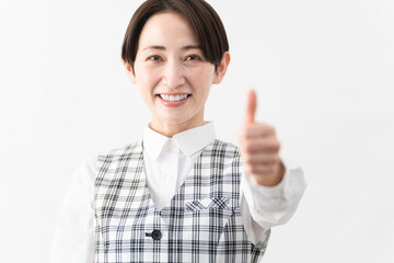 事務制服を着た若い女性 ビジネスイメージ.