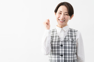 事務制服を着た若い女性　ビジネスイメージ.