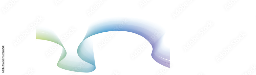 Poster minimalist curved line background in white and light gray. smooth flowing abstract lines – clean mod