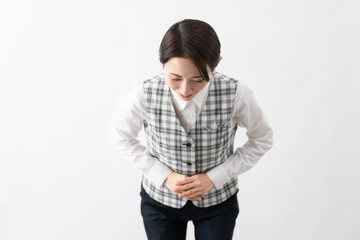 事務制服を着た若い女性　ビジネスイメージ.