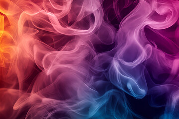 Obraz premium Vibrant Colorful Smoke Background for Abstract Designs