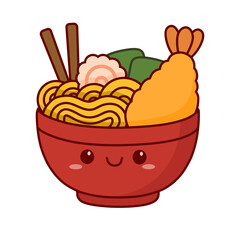 simple ramen character illustration image