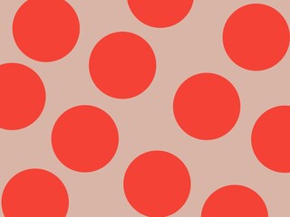 seamless pattern with red circles