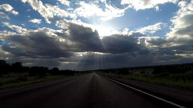 New Mexico Driving 0659 Pie Town Quemando