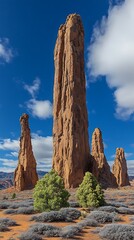 Monumental sandstone formations