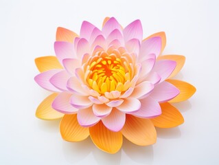 lotus flower isolated on white