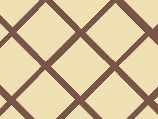 Seamless diamond pattern in brown and beige color combination