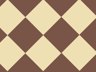 Seamless diamond pattern in brown and beige color combination