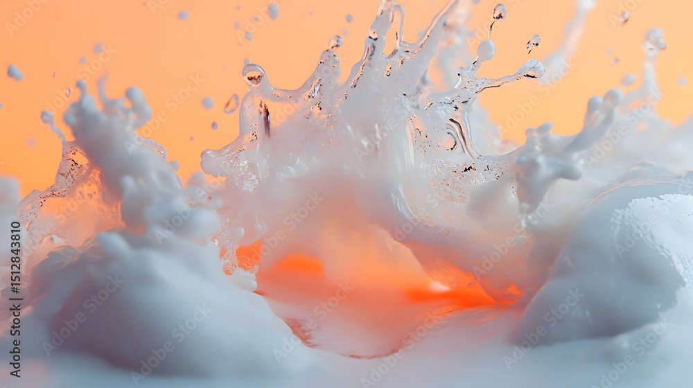 Aufkleber abstract image of a dynamic splash of liquid.