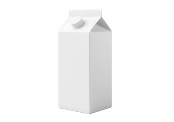 milk carton packaging isolated on transparent background