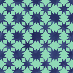 seamless pattern star-like motif