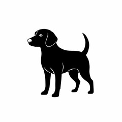 black dog silhouette