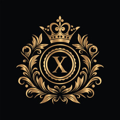 Vector golden frame. Elegant element for design in Eastern style, place for text. Floral golden border. Lace illustration for invitations and greeting cards.