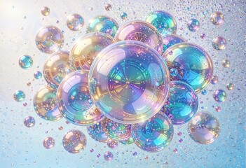 abstract background with bubbles
