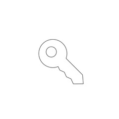 Line Style Door Key Icons