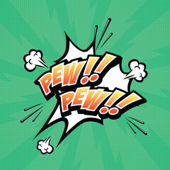 Comic Expression Text in Pop Art Design