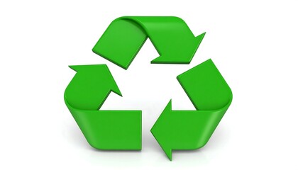 Obraz premium Green recycling symbol (1)