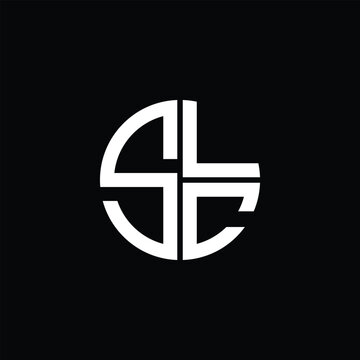 SLC logo SLC icon SLC monogram SLC letter minimalist Circle flat Unique modern abstract logo design.