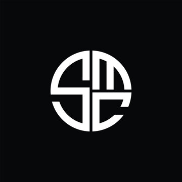 SMC logo SMC icon SMC monogram SMC letter minimalist Circle flat Unique modern abstract logo design.