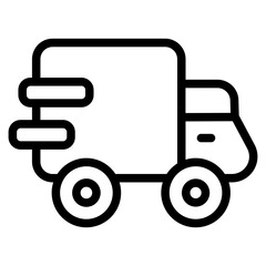 Delivery send Line Icon