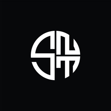 SNT logo SNT icon SNT monogram SNT letter minimalist Circle flat Unique modern abstract logo design.