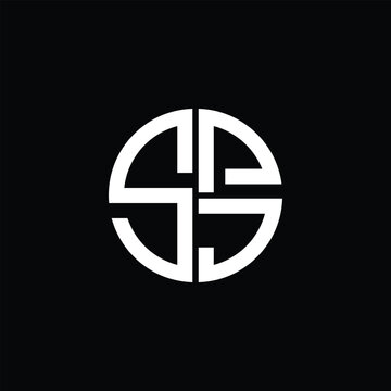 SPJ logo SPJ icon SPJ monogram SPJ letter minimalist Circle flat Unique modern abstract logo design.