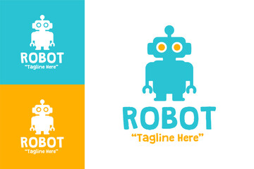 Fun and Creative Robot Logo Designs for Playful Branding and Kids' Products